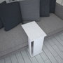 Hanah Home Mesa Auxiliar Blanco Tablero Partículas Melamina 30x61x43cm